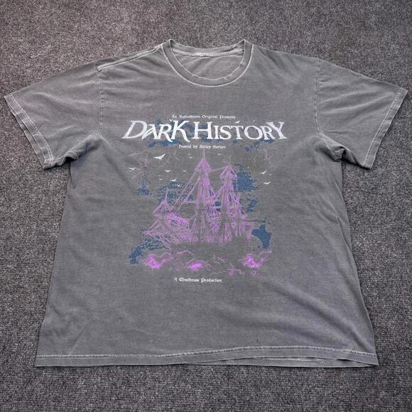 Bailey Sarian Dark History T Shirt Adult Size Large Gray Vintage Style Tee - Picture 2 of 12